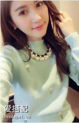 搭配简单,可暖,细节决定你的美